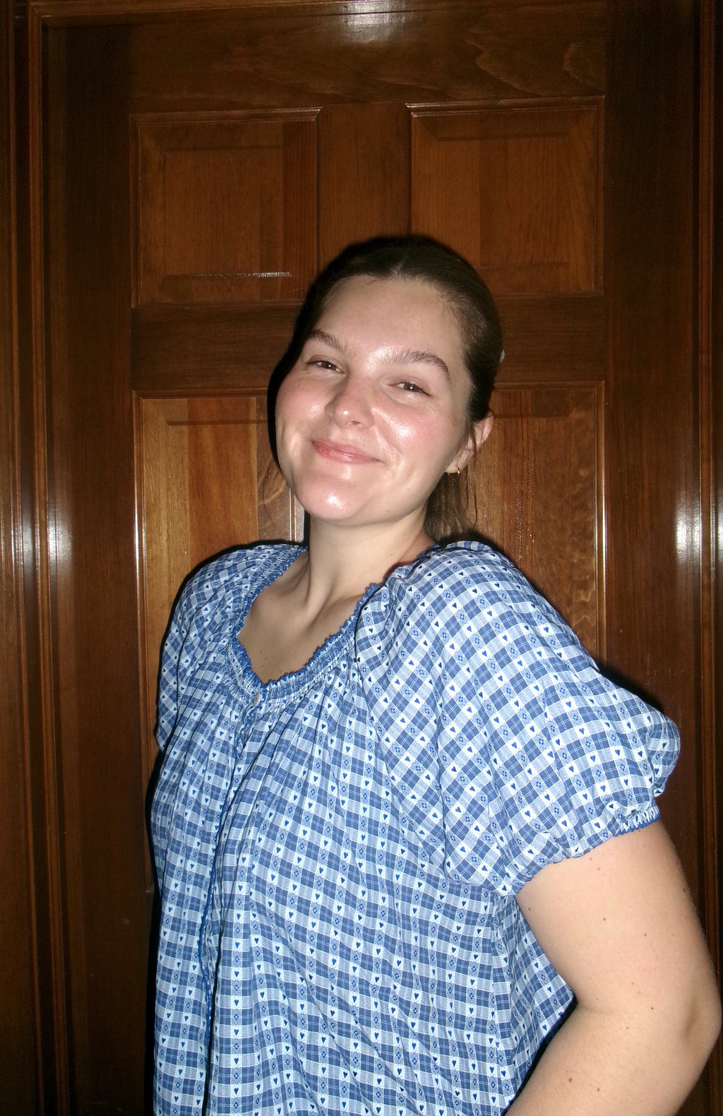 HEART STREET GINGHAM BLOUSE