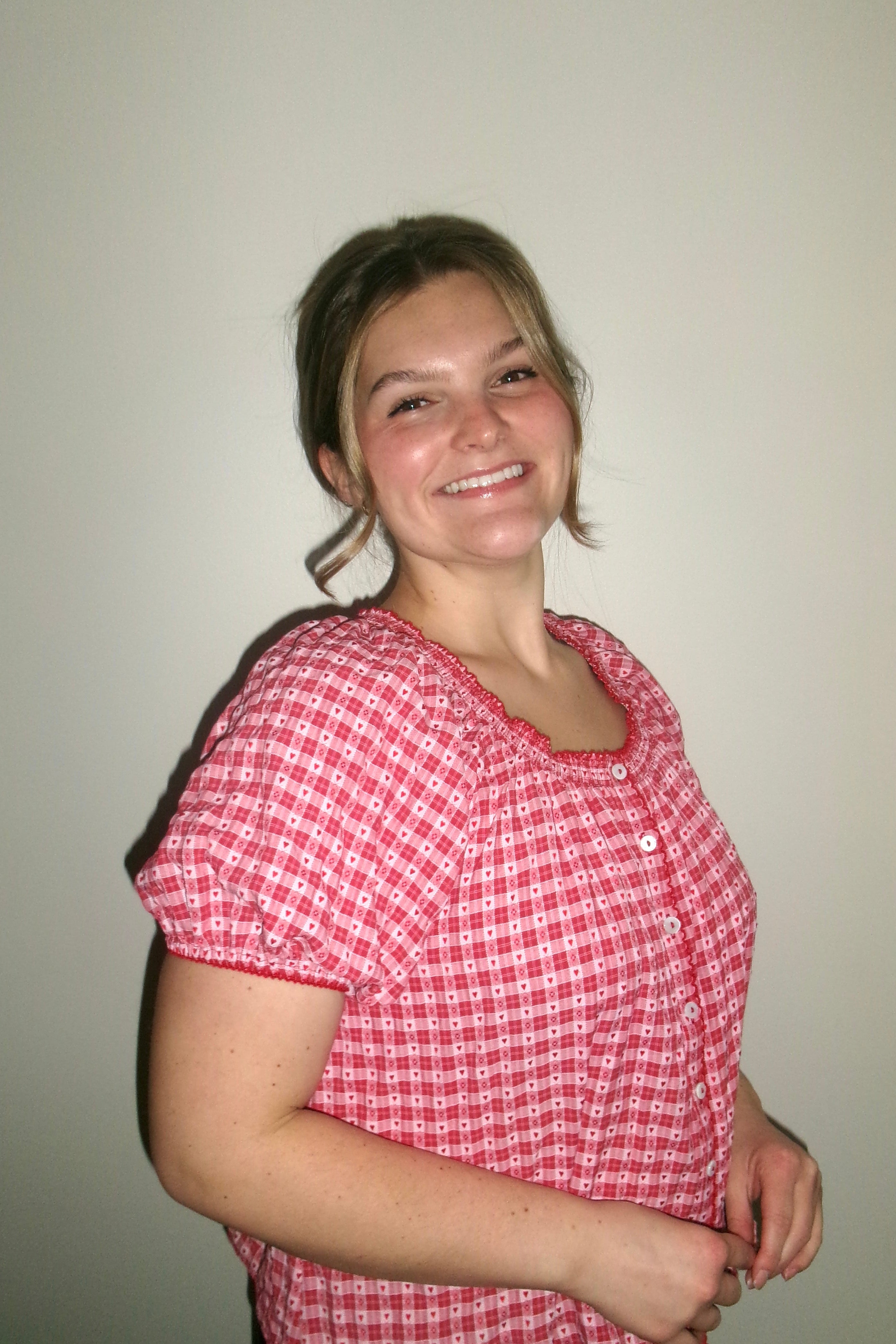 HEART STREET GINGHAM BLOUSE