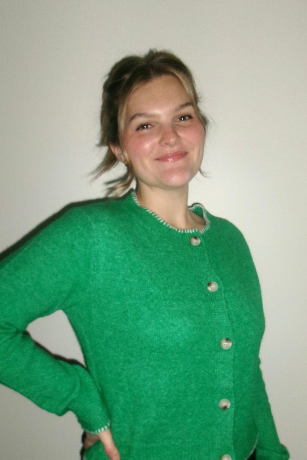 MONICA JEAN STITCHED CARDIGAN