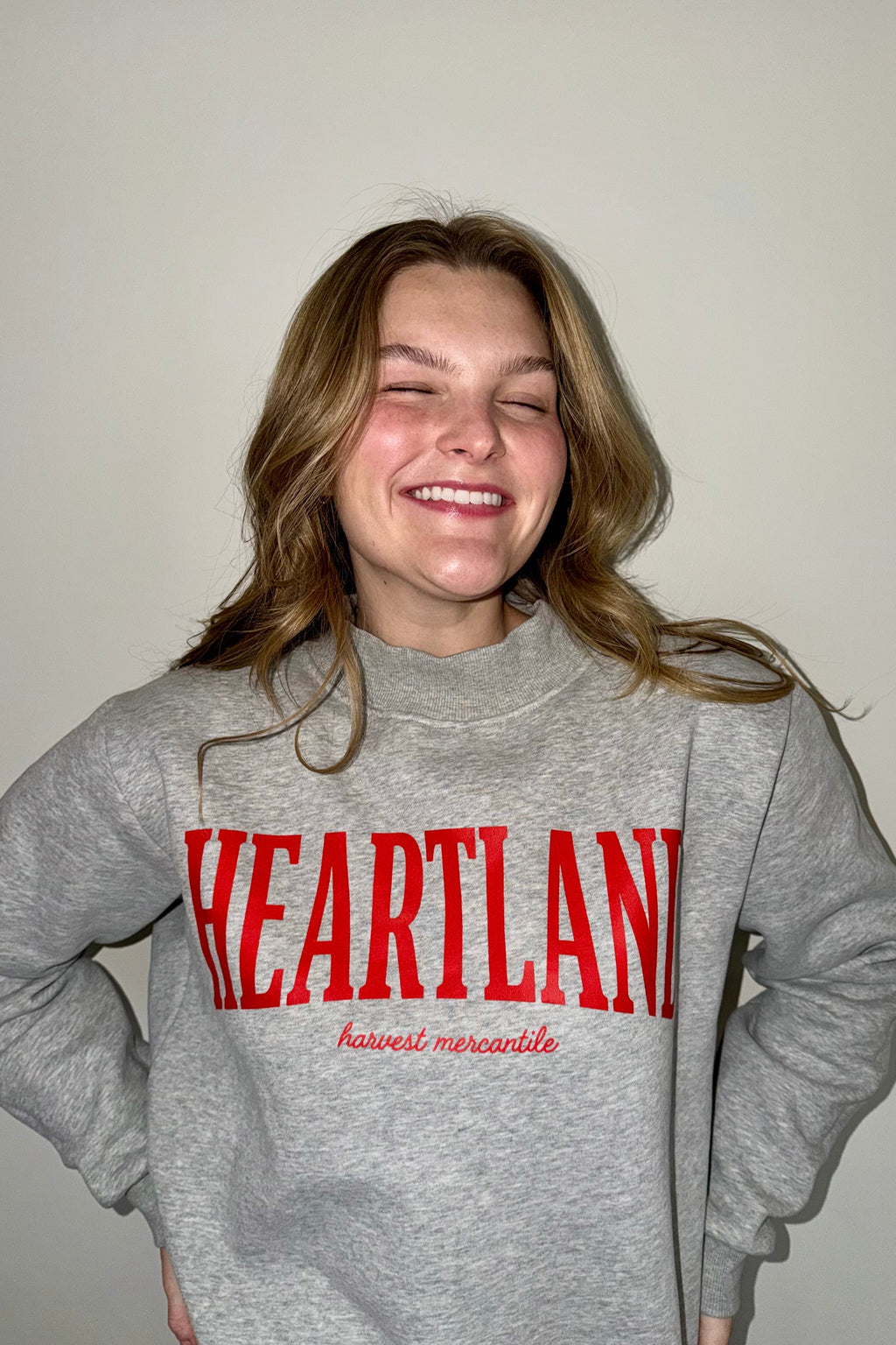 HEARTLAND MOCK NECK SWEATSHIRT