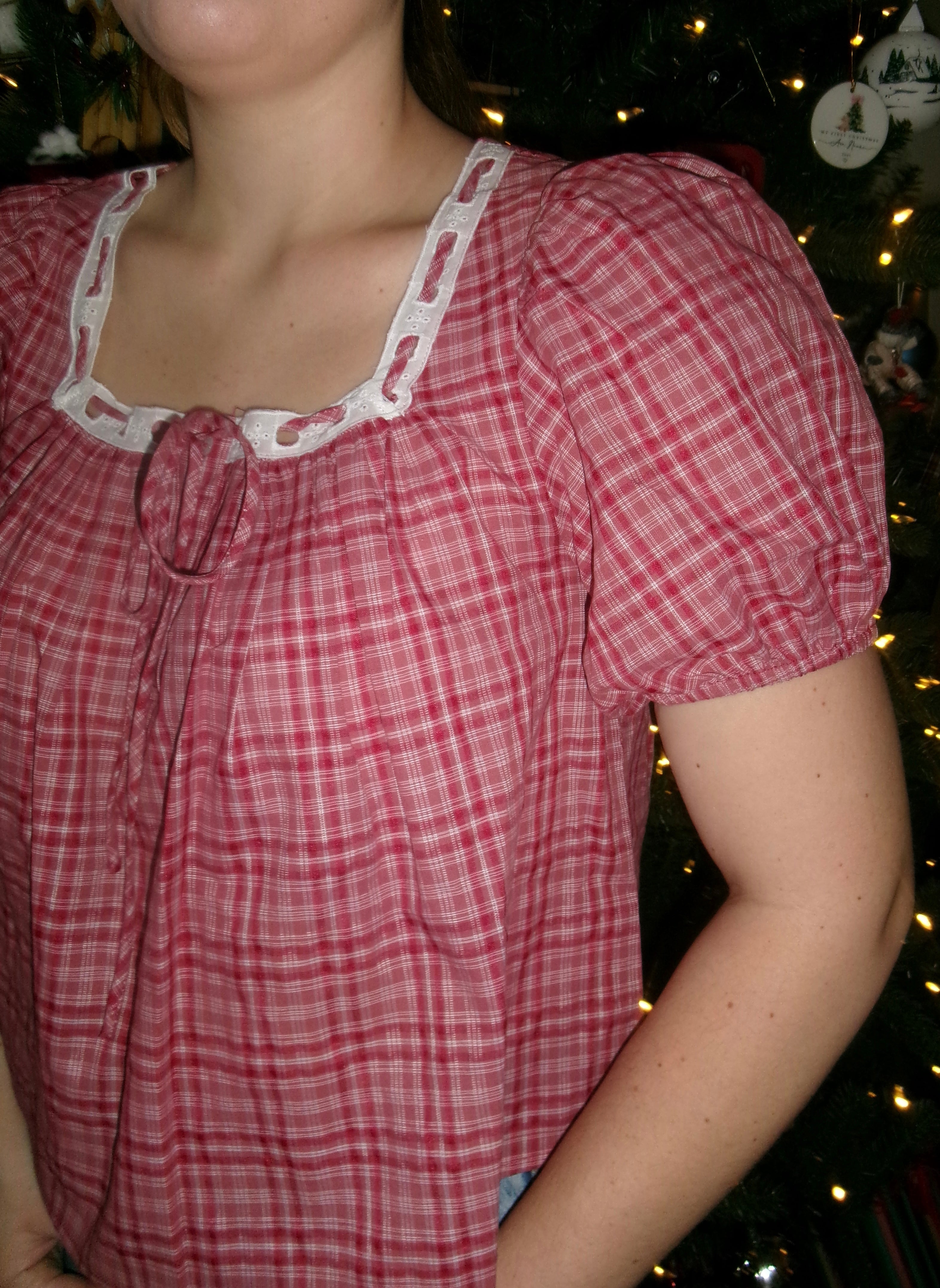 BARBARA JEAN PLAID BLOUSE