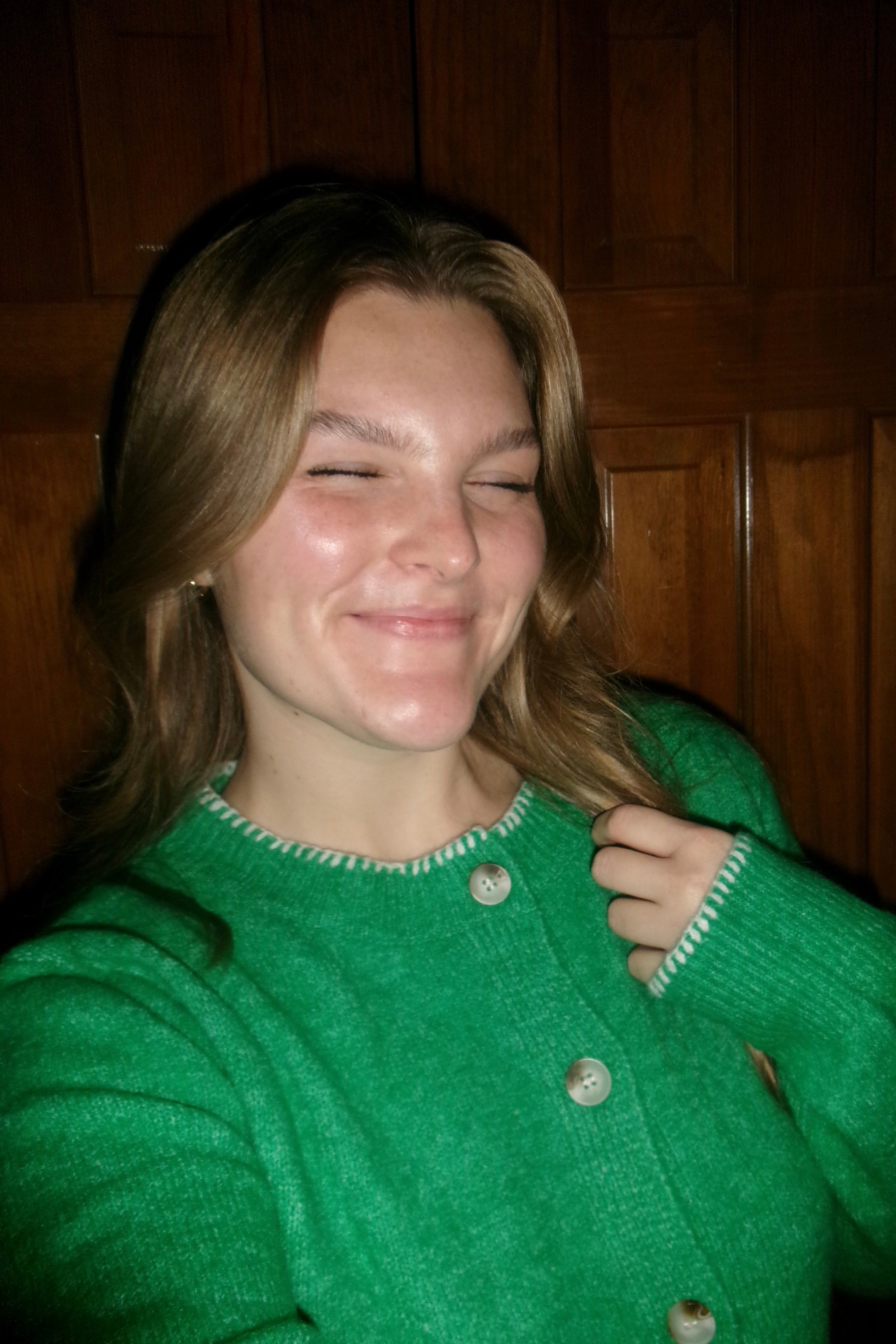 MONICA JEAN STITCHED CARDIGAN