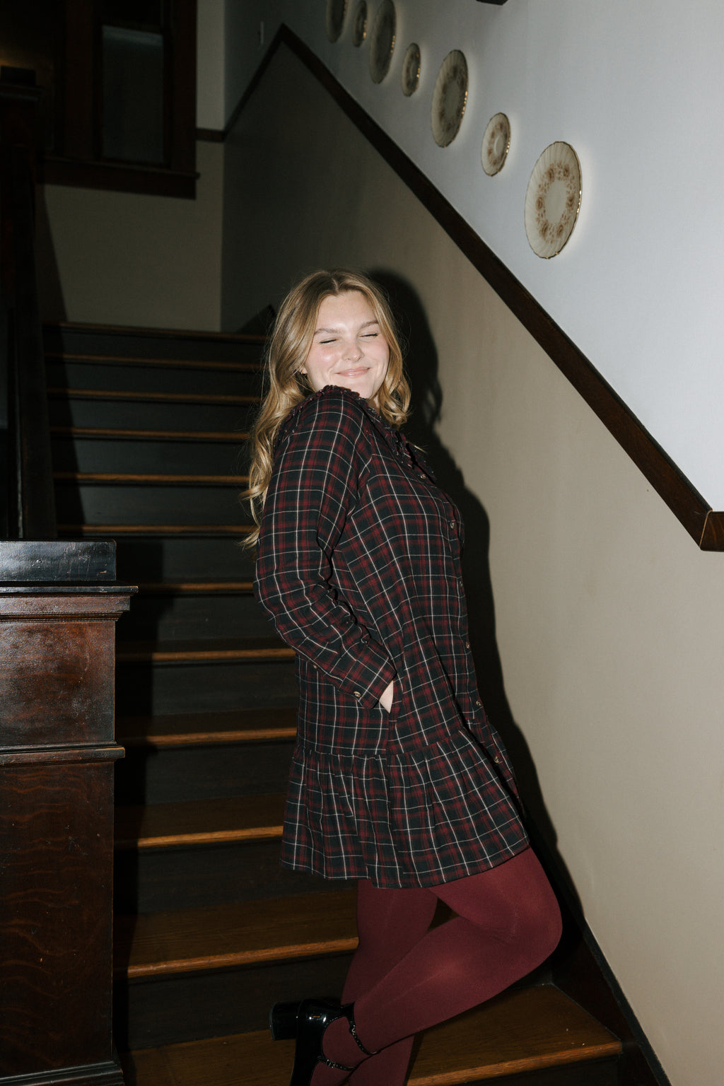 JOLIET PLAID DRESS