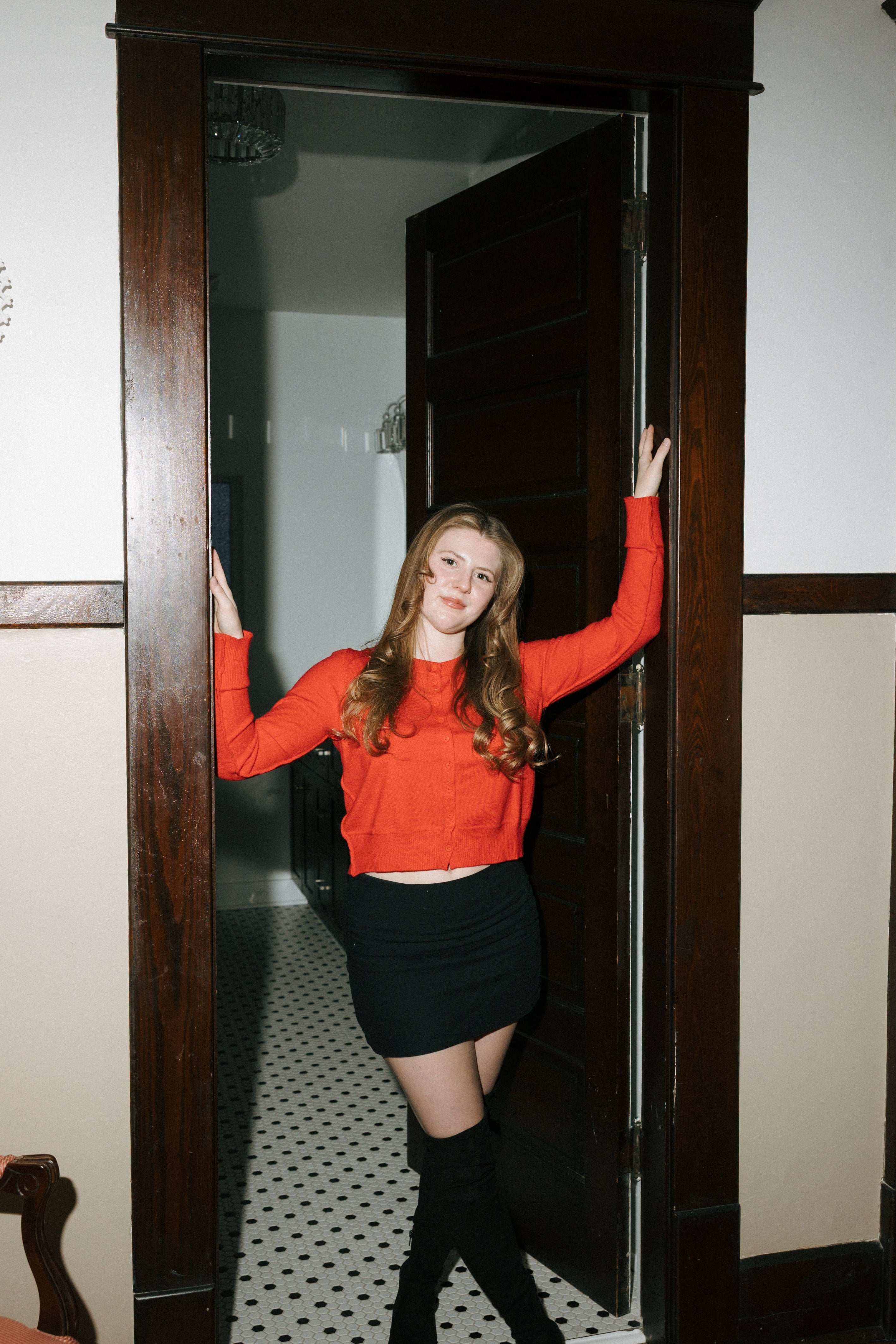 BELLA+ BEN RIBBED BUTTON-UP CARDIGAN