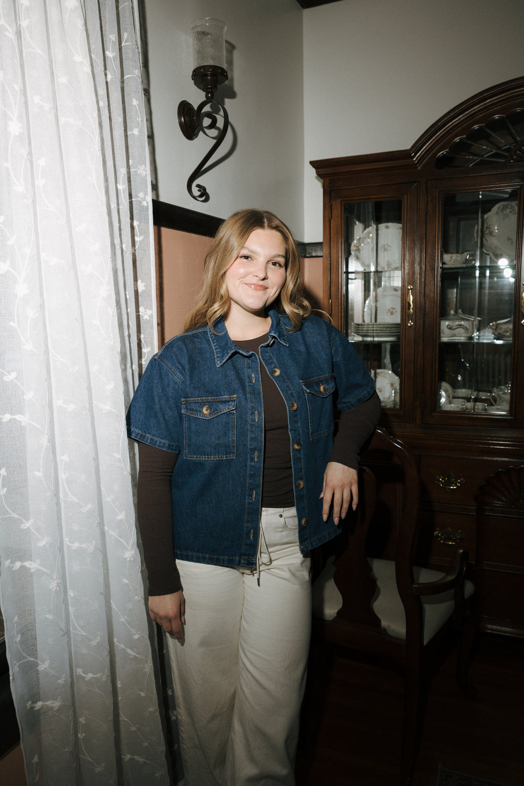 NASHVILLE BUTTON-UP DENIM SHIRT