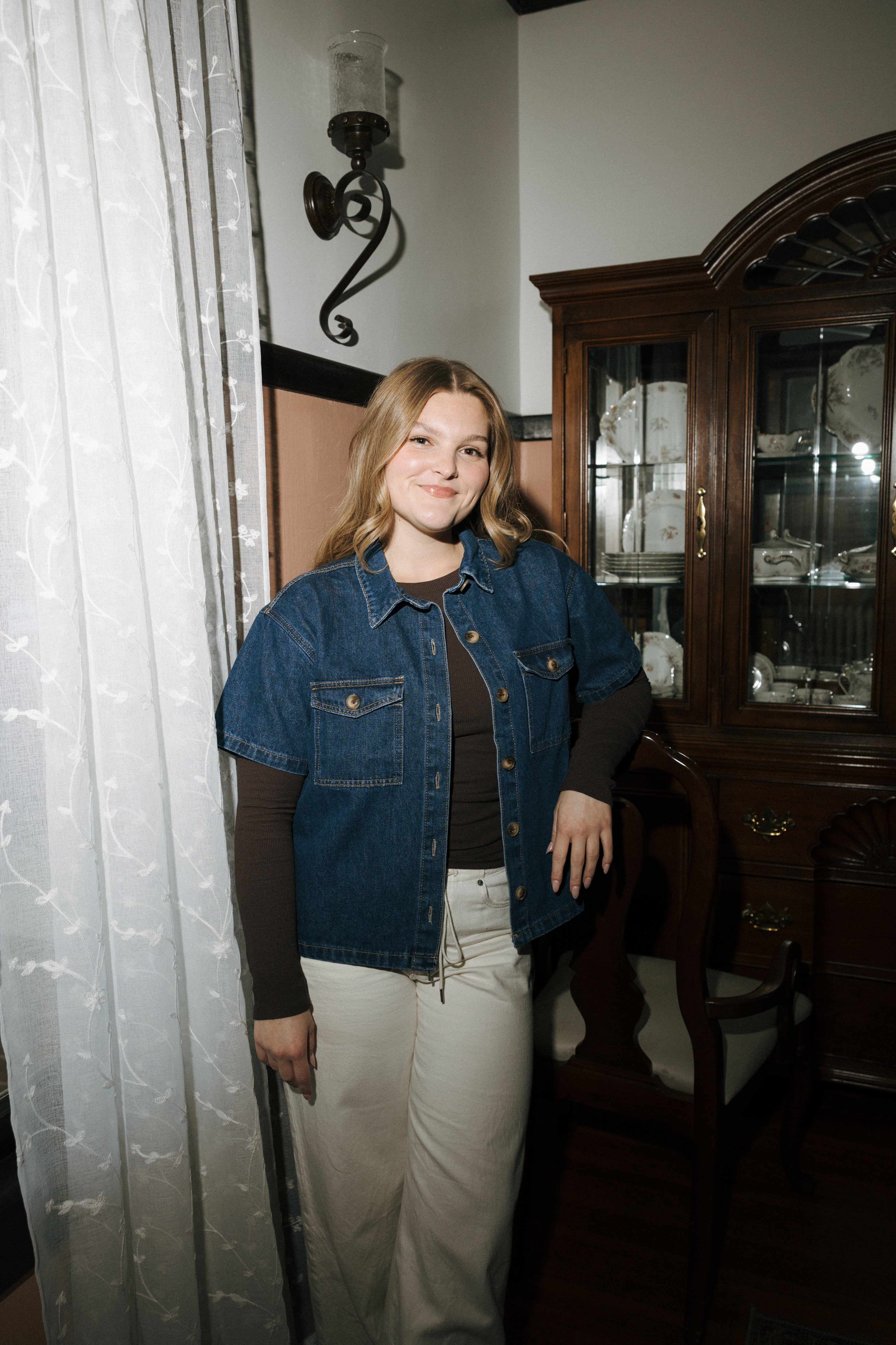 NASHVILLE BUTTON-UP DENIM SHIRT