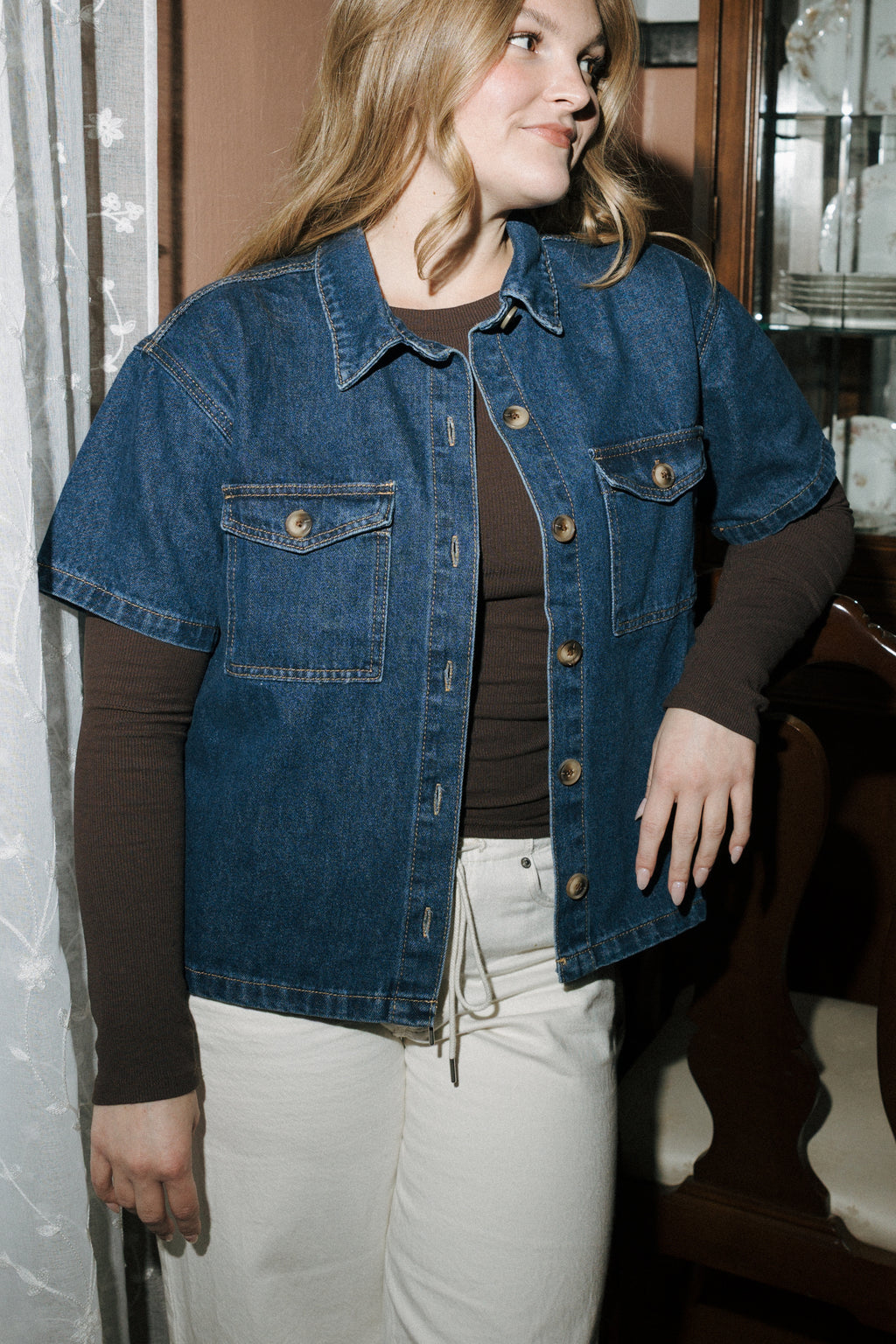 NASHVILLE BUTTON-UP DENIM SHIRT