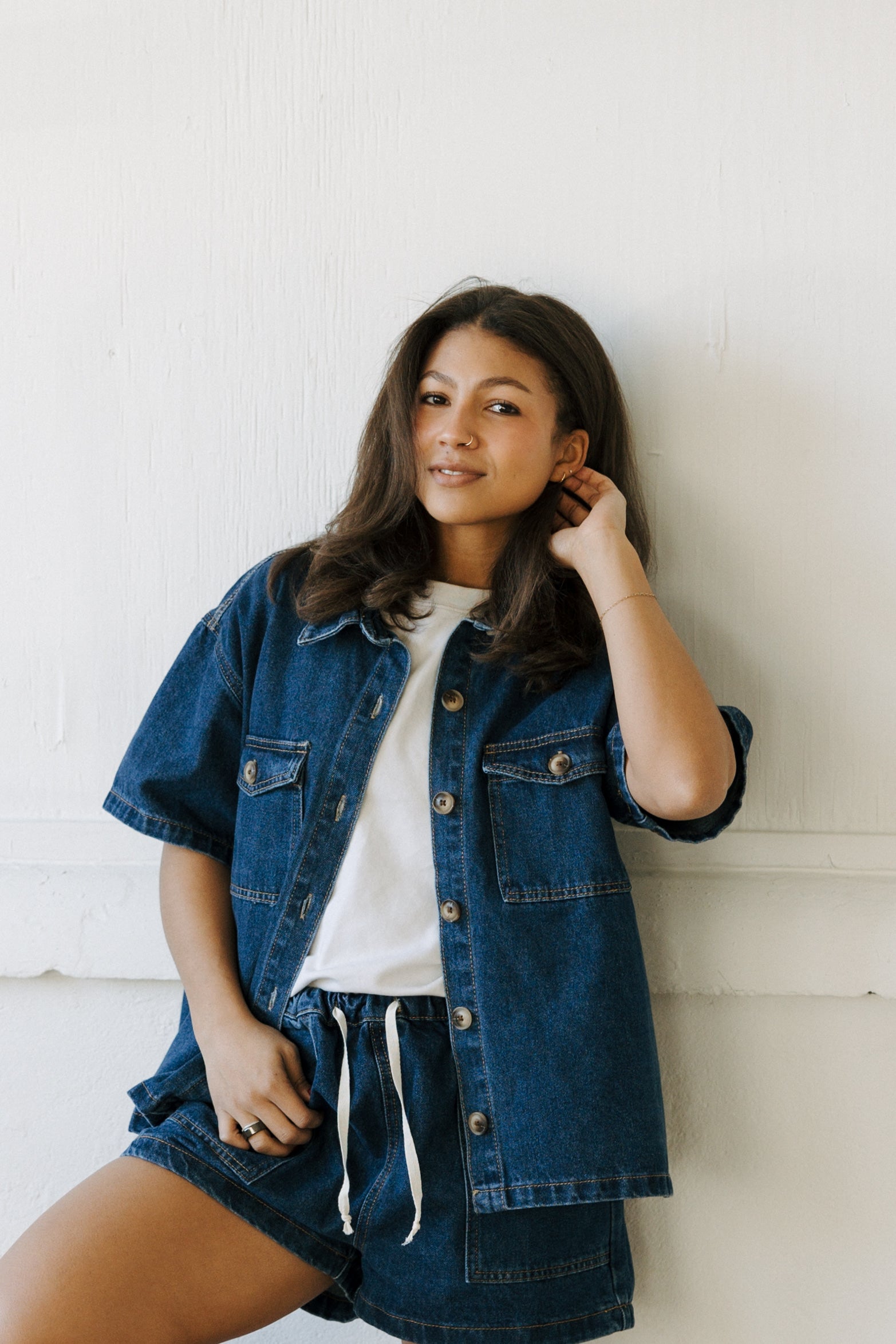 NASHVILLE BUTTON-UP DENIM SHIRT