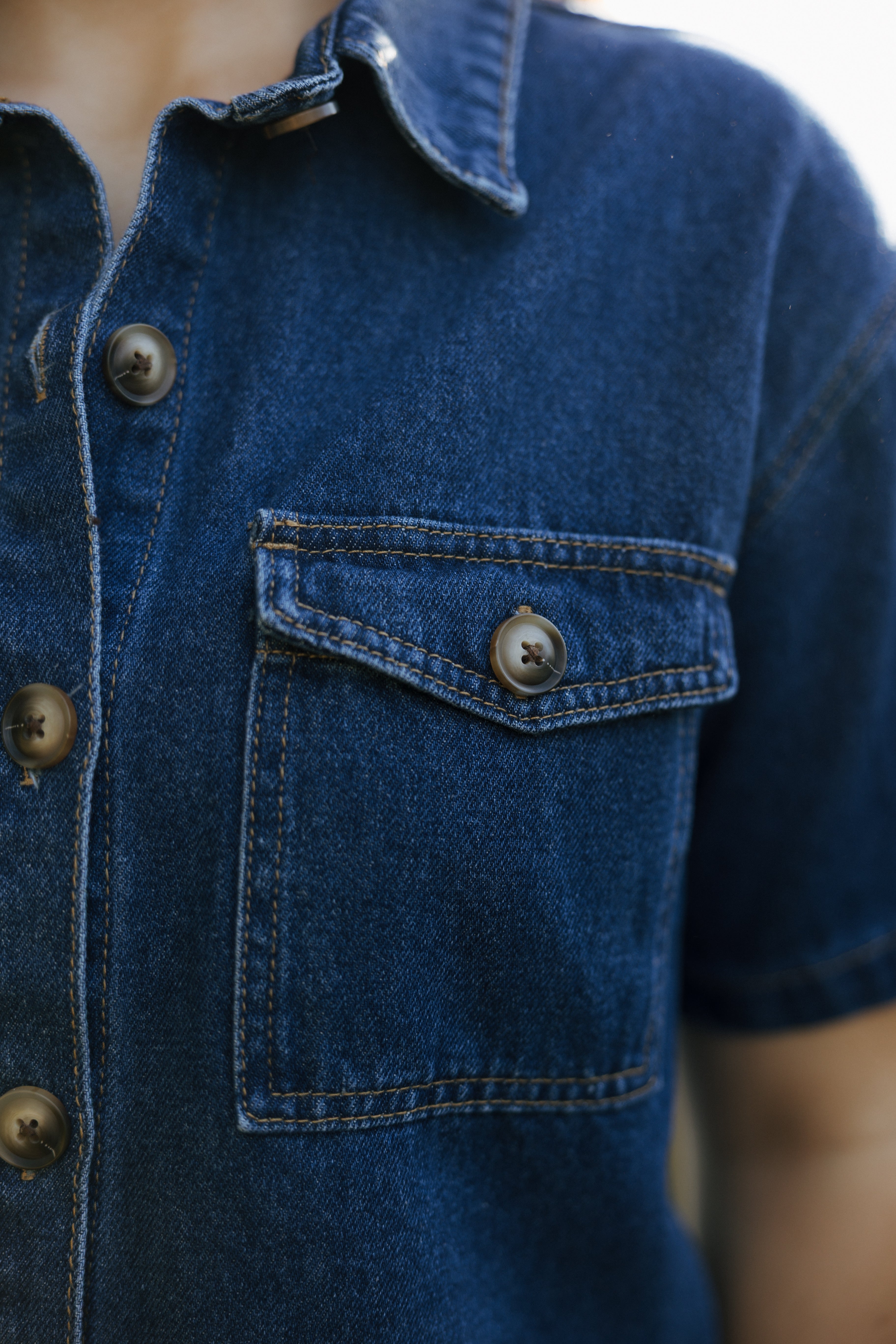 NASHVILLE BUTTON-UP DENIM SHIRT