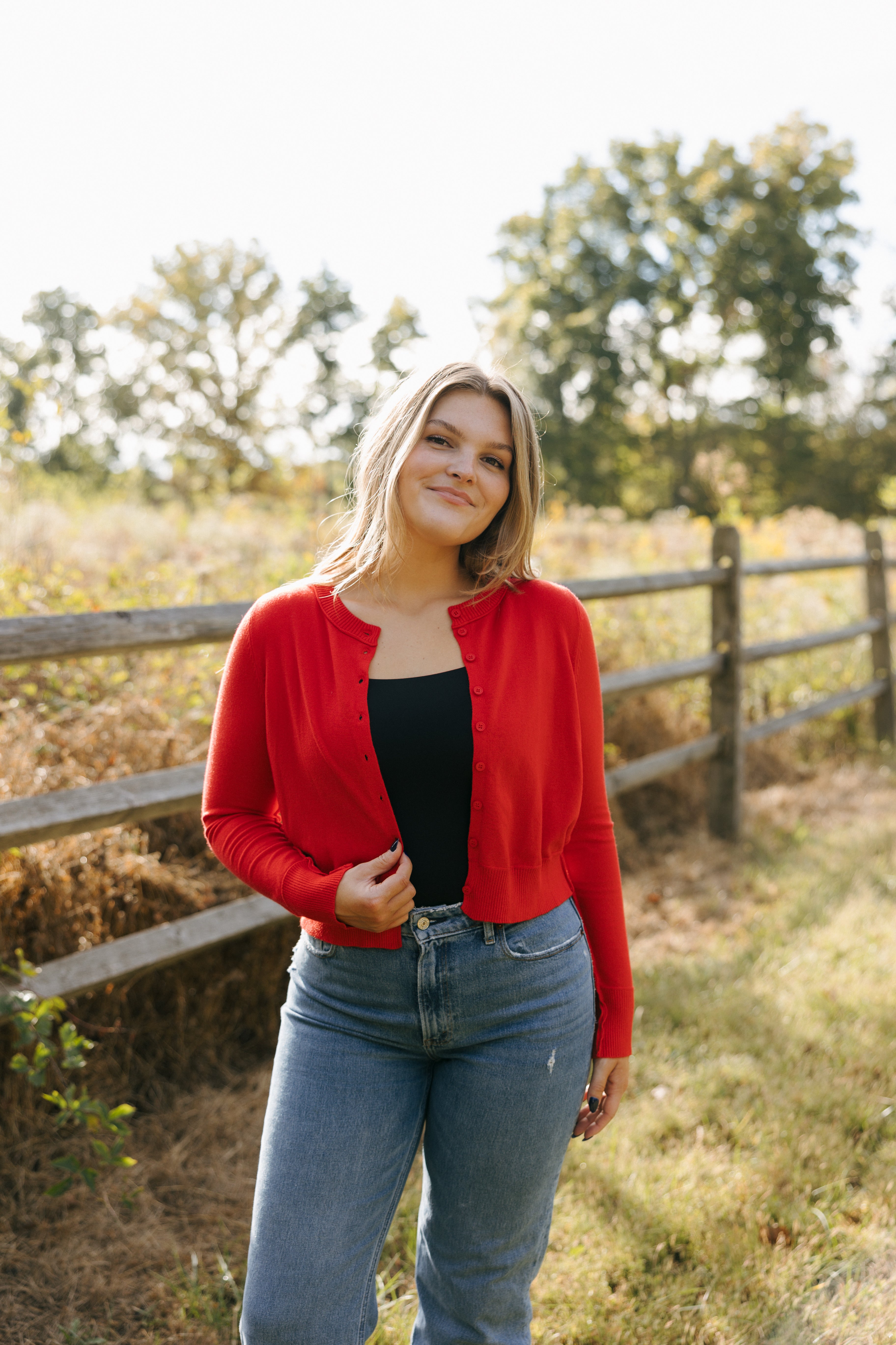 BELLA+ BEN RIBBED BUTTON-UP CARDIGAN