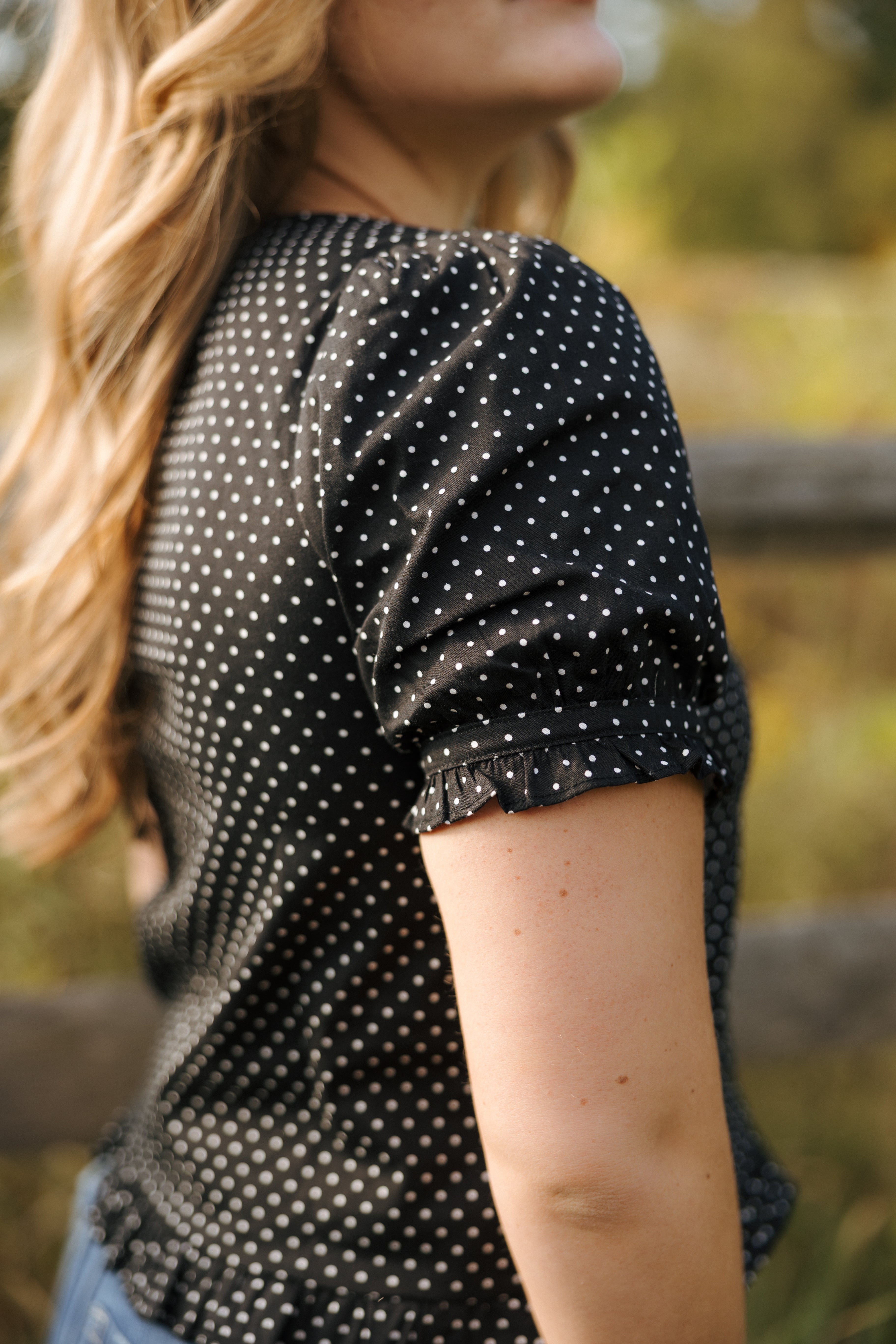 LAURIE POLKA DOT BLOUSE