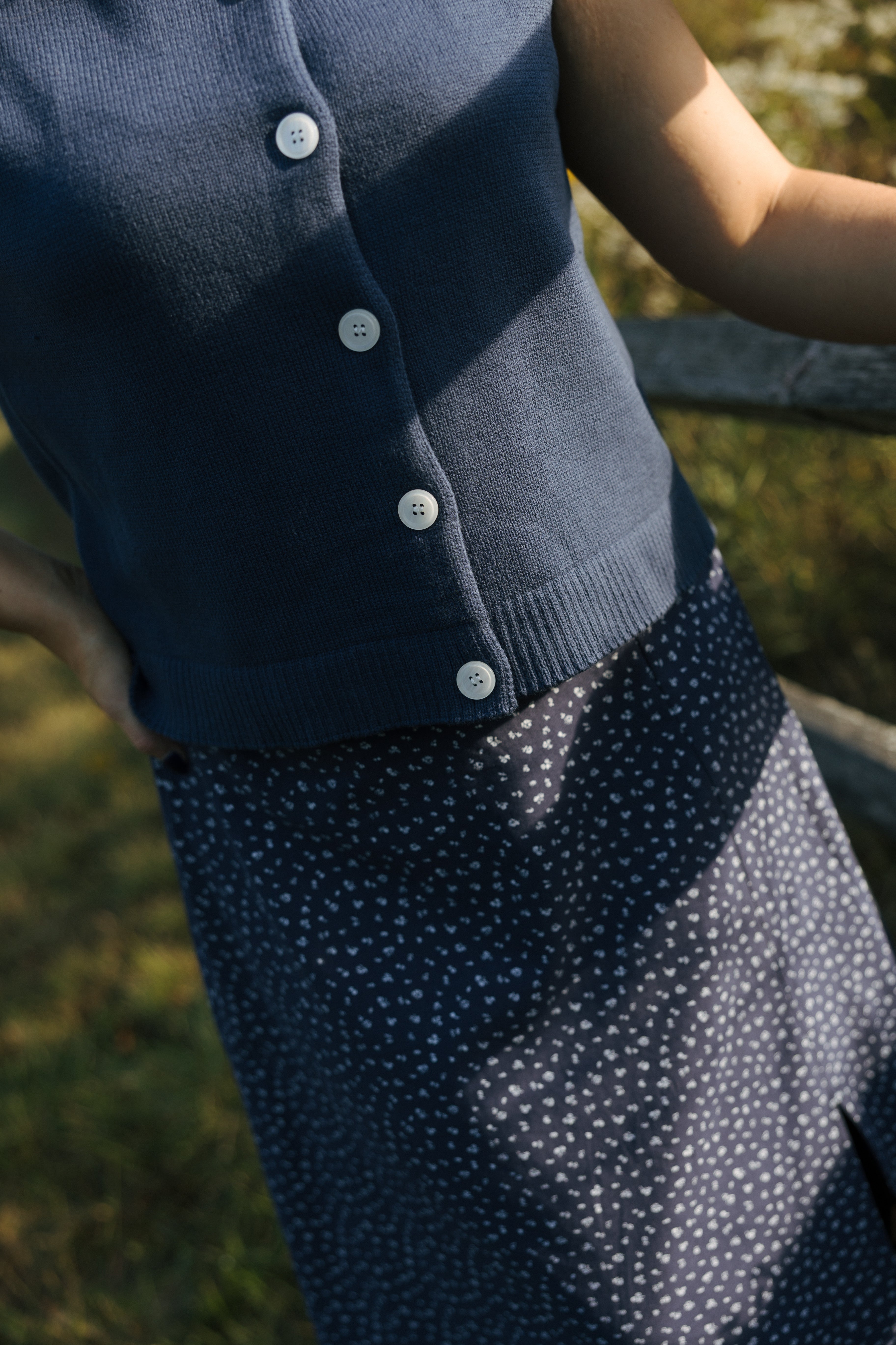 EILEE FLORAL MIDI SKIRT
